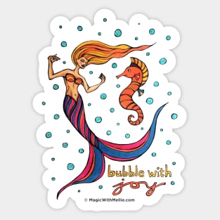 Bubble with Joy - Mermaid Mantras series Sticker